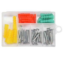 Шурупи оцинковані і дюбелі YATO 52 шт. (DW)