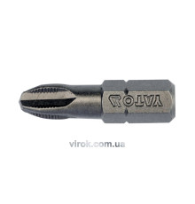 Насадка викруткова YATO : "Philips" PН3 x 25 мм. HEX 1/4". 10 (Уп/Шт.) [25/200]