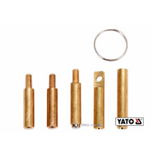 Наконечники до протягувачів кабелів YATO : мідні, намагнічені з кільцем, 5 шт [24/144]