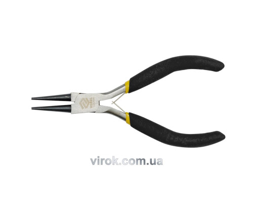 Щипці - круглогубці міні VOREL : прямі, L= 125 мм, з ізольованими ручками [12/120]