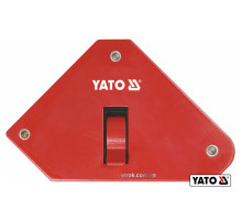 Струбцина магнитная для сварки с переключателем YATO: 13.5 кг, 85 х 139 х 25 мм