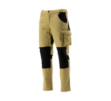 Брюки рабочие 4-WAY стреч SERWAL хаки-черные YATO разм 2XL/ 96-102 см, рост- 182-192см, 11 карманов [10]