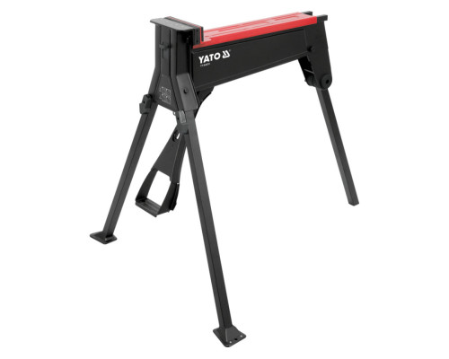 Лещата мобільні на 3 ніжках YATO; розвід/ ширина губ- 955/180 мм, сила стиску- 10кН, макс. наван-300