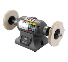 Полировочный станок профессиональный JET IBG-8VSB: 230В 1,1(0,75)кВт, диски Ø200х25х16мм 0-3600 об/мин.