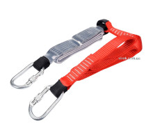 Строп страховочный с амортизацией YATO l=180 см, w=30 мм, из полиэстера + 2 карабина [15]