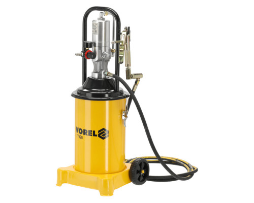 Мастильний апарат пневматичний VOREL: бак-16л, шланг l=4м, макс. P= 40МПа, продукт- 0,85л/хв [1]