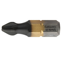 Насадка викруткова USH DIATIN : Phillips PH3 x 25 мм. титанова, алмазне напилення. Уп. 10 шт