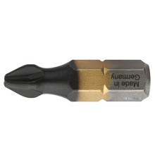 Насадка викруткова USH DIATIN : Phillips PH3 x 25 мм. титанова, алмазне напилення. Уп. 10 шт