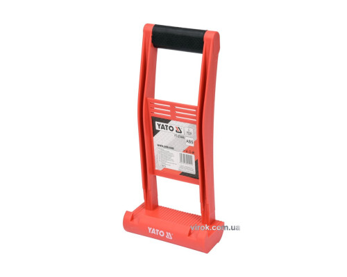 Ручка для перенесення г/к плит YATO : пластикова ABS, L= 375 мм [12]