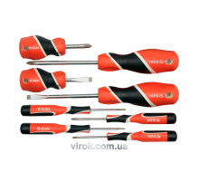 Набір викруток YATO : ( SL(4), PH(4) ). 8 Шт. [6/24]