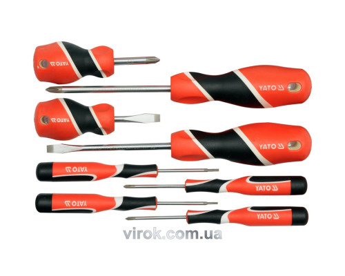 Набір викруток YATO : ( SL(4), PH(4) ). 8 Шт. [6/24]