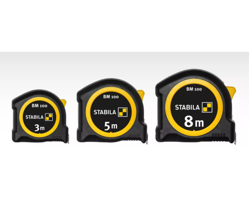 Рулетка STABILA Type BM 100: L= 8 м x 25 мм