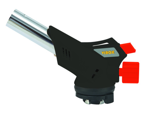 Пальник газовий VIROK з цанговим (швидке) з'єднанням, Piezo 360°