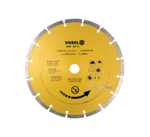 Диск відрізний алмазний сегментний VOREL : Ø= 230 мм [10/40]