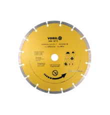 Диск відрізний алмазний сегментний VOREL : Ø= 230 мм [10/40]