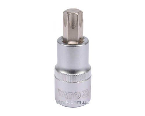 Головка торцевая YATO квадрат 1/2 "TORX" Т55, L=55 мм [40/240]