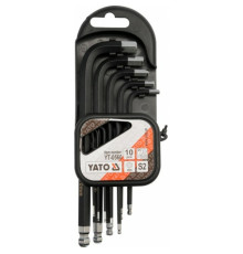 Шестигранники кутові YATO з шаром, Набір 10пр. [12/48]