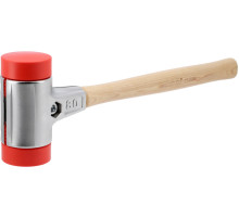 Молоток по бруківці YATO обух з високопружного ПЕ m= 2870 г Ø= 80 мм, дерев'яна ручка, заг l= 550 мм