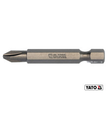 Насадка отверточная YATO: "Philips" PH2 x 50 мм. HEX 1/4". 10 (Уп/Шт.) [20/100]