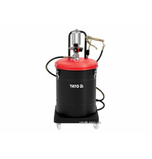 Мастильний апарат пневматичний YATO : бак- 45 л, тиск- 0.8 MPa, вихід. тиск- 300-400 Bar, шланг- 4 м