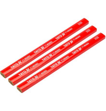 Олівці столярні YATO: з твердістю HB L= 175х 5х 2 мм. 3 шт, [480]