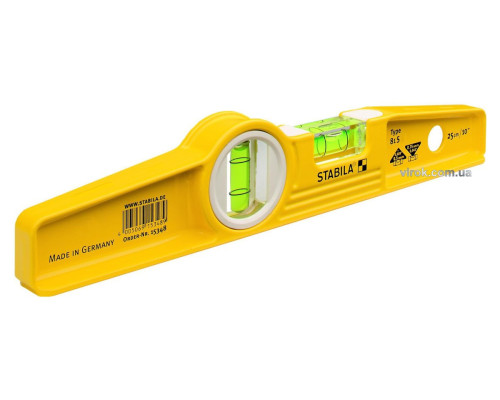 Рівень литий STABILA Type 81S : Torpedo L= 25 см. 2 капсули