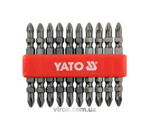 Насадка отверточная двухсторонняя YATO: Philips РН2 - PH2, L=65 мм. 10 (Уп/Шт.) [25/100]
