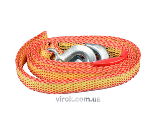 Трос автомобільний VOREL буксирний з гаком 1500кг [20]