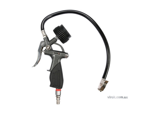 Пістолет для накачування шин YATO з манометром P ≤ 0.6 MPa, Ø= 1/4" [20/240]