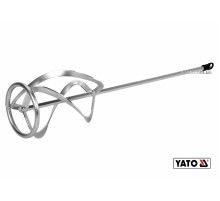 Міксер спіральний потрійний для буд. сумішей оцинкований YATO: Ø120 x 590 мм, HEX, max 15-25 кг(DW)