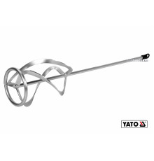 Міксер спіральний потрійний для буд. сумішей оцинкований YATO: Ø120 x 590 мм, HEX, max 15-25 кг(DW)