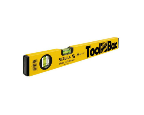 Рівень STABILA TOOLBOX : L= 43 см. точн 0,50 mm/m. 2 капсули
