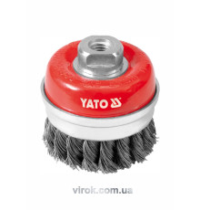 Щітка - крацовка YATO *чашка* Ø=75мм [6/36]