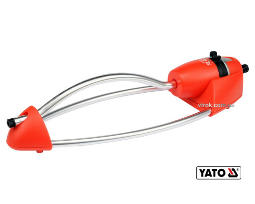 Зрошувач осциляційний YATO до шлангу 1/2", 17 отворів, ABS-пластик + алюміній [6]
