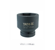 Головка торцева ударна 6-гранна YATO : квадрат 1", М= 50 мм, L= 73 мм [2/8]