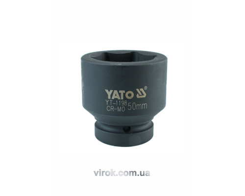 Головка торцева ударна 6-гранна YATO : квадрат 1", М= 50 мм, L= 73 мм [2/8]