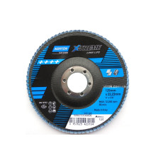 Круг пелюстковий шліфувальний NORTON VULCAN" X-TREME(метал+нерж.); Ø= 125/22 мм, Р 120