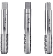 Мітчик YATO М14 х 2 мм, HSS М2, l= 80 мм, 3 шт [20/80]