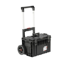 Ящик для инструмента 52V S1 2 секции с органайз. YATO на 2-х колесах, 660x643x483 мм, с телеск. руч