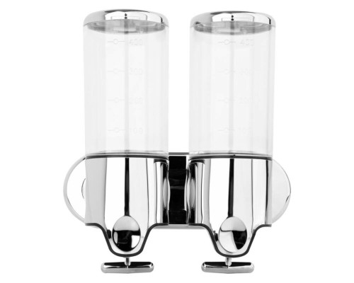 Дозатор рідкого мила настінний FALA 500 мл, з ПВХ, хромований, 241x100x122 мм [24]