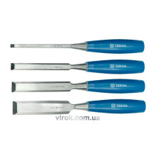 Стамески VOREL з пластиковою ручкою, (набір) (6, 12, 18, 24 мм - 4 шт). [10/40]