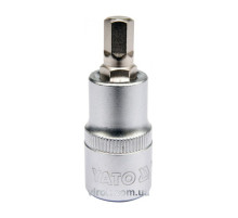 Головка торцева YATO квадрат 1/2 HEX M8, L= 55 мм [40/240]