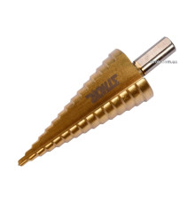 Свердло конічне ступінчасте титанове по металу STHOR : Ø= 4-32 мм HSS 4241 [10/80]