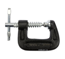 Струбцина с винтовым зажимом "G" подобна YATO; l= 25 мм (1") [100]