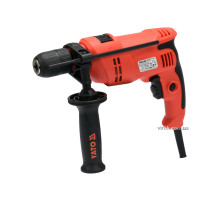 Дриль ударний мережевий YATO : P= 710 Вт, самозатискний патрон Ø≤ 13 мм [5/120]