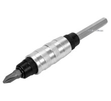 Держатель-адаптер магнитный подвижной YATO: HEX - 1/4", L= 100 мм, под углом 15°, CrV(DW)