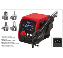 Фен-станція мережева YATO: 750 Вт, t°= 100- 500°С, пов. потік- 120 л/хв, LCD табло, 4 форсунки [8]