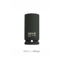 Головка торцевая ударная 6-гранная YATO: удлиненная, квадрат 3/4", М=29 мм, L=90 мм [8/32]