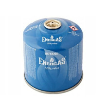 Балон газовий 1-разовий ENERGAS з різьбою (7/16) 500g/870ml. для плит/кемпінгу (EN417) BUTAN [12]