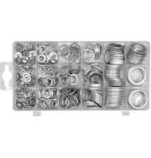 Шайби алюмінієві YATO, Ø= 6/10 - 24/29 мм, наб. 450 шт [24]